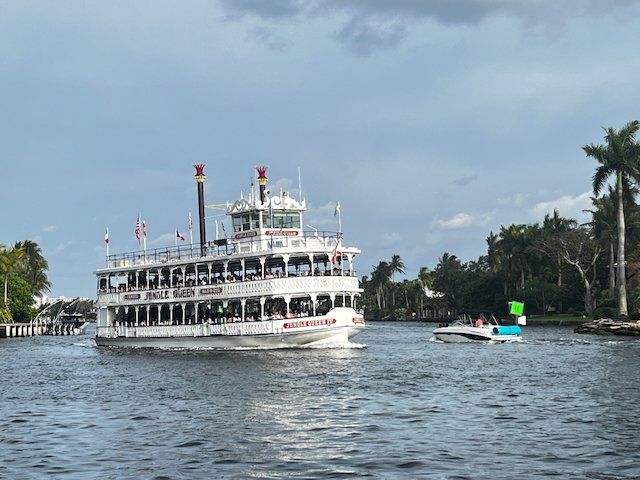 Jungle queen boat on the river in Fort Lauderdale