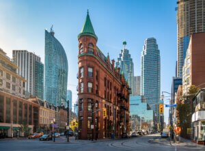 Gooderham Or Flatiron Building In Downtown Toronto Toronto, On