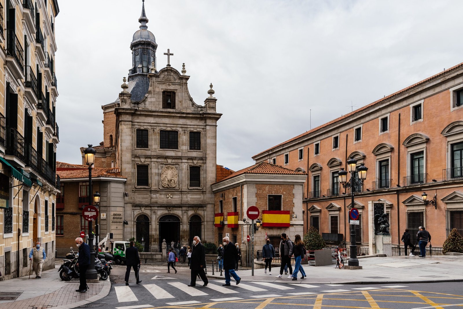 Old Town Hall in Madrid downtown